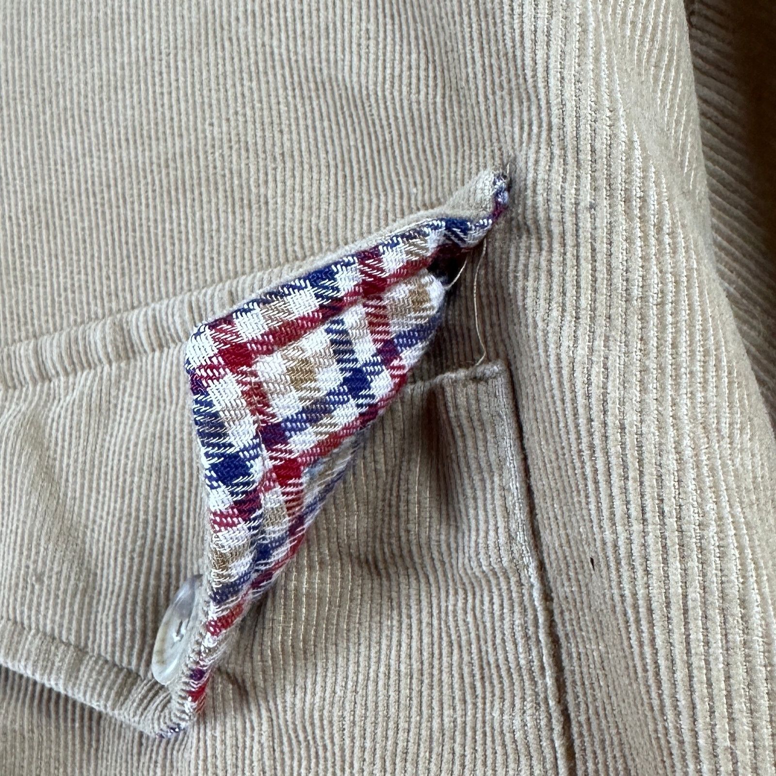 Vintage Vintage Leisuroy Tan Corduroy Button-Up Shirt Size US XL / EU 56 / 4 - 3 Thumbnail