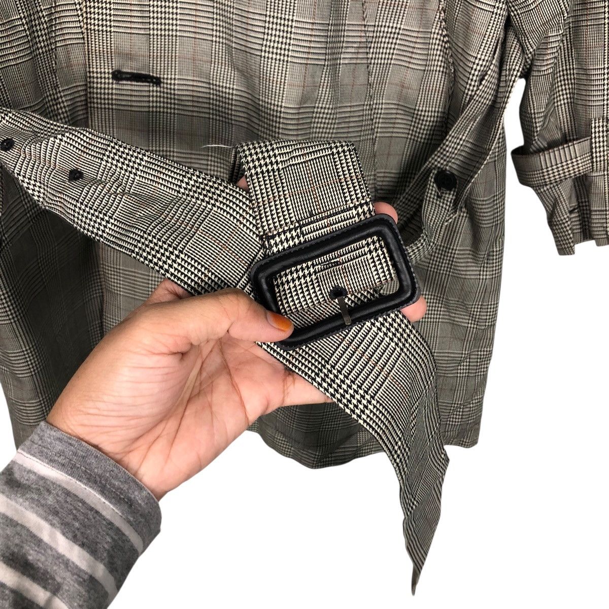 Paul Smith 📌Vintage Biker Bondage Jacket Paul Smith Striped Blanket Size US M / EU 48-50 / 2 - 17 Thumbnail