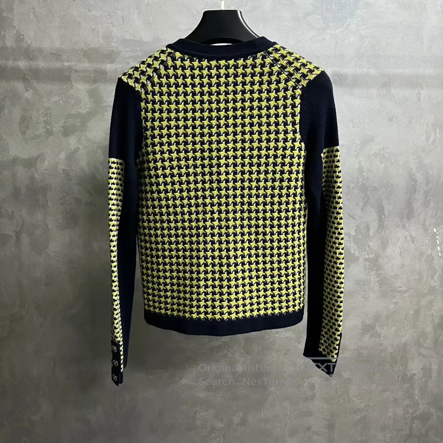 Chanel Chanel Colorful checkered pattern long-sleeved knit sweate Size S / US 4 / IT 40 - 4 Thumbnail