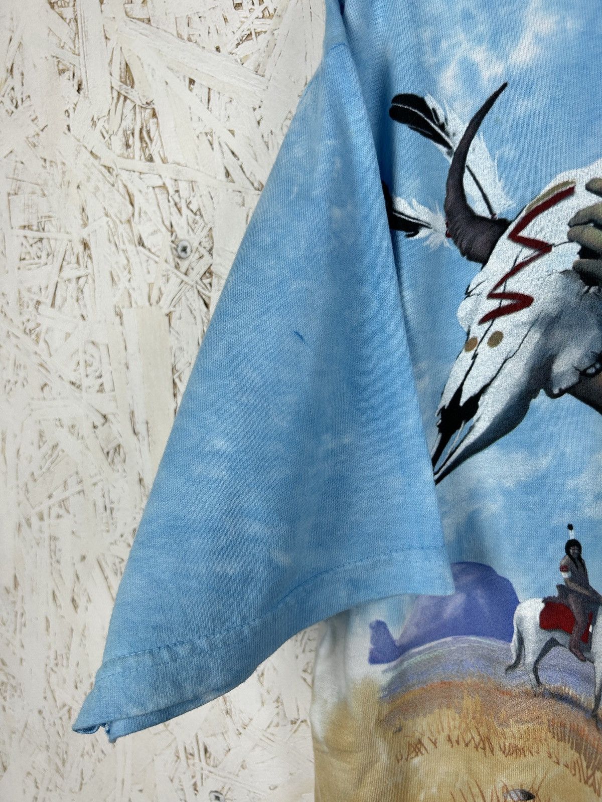 Liquid Blue 90s Vintage Liquid Blue 1998 Brian Fox Indian AOP Art Tee L Size US L / EU 52-54 / 3 - 3 Thumbnail
