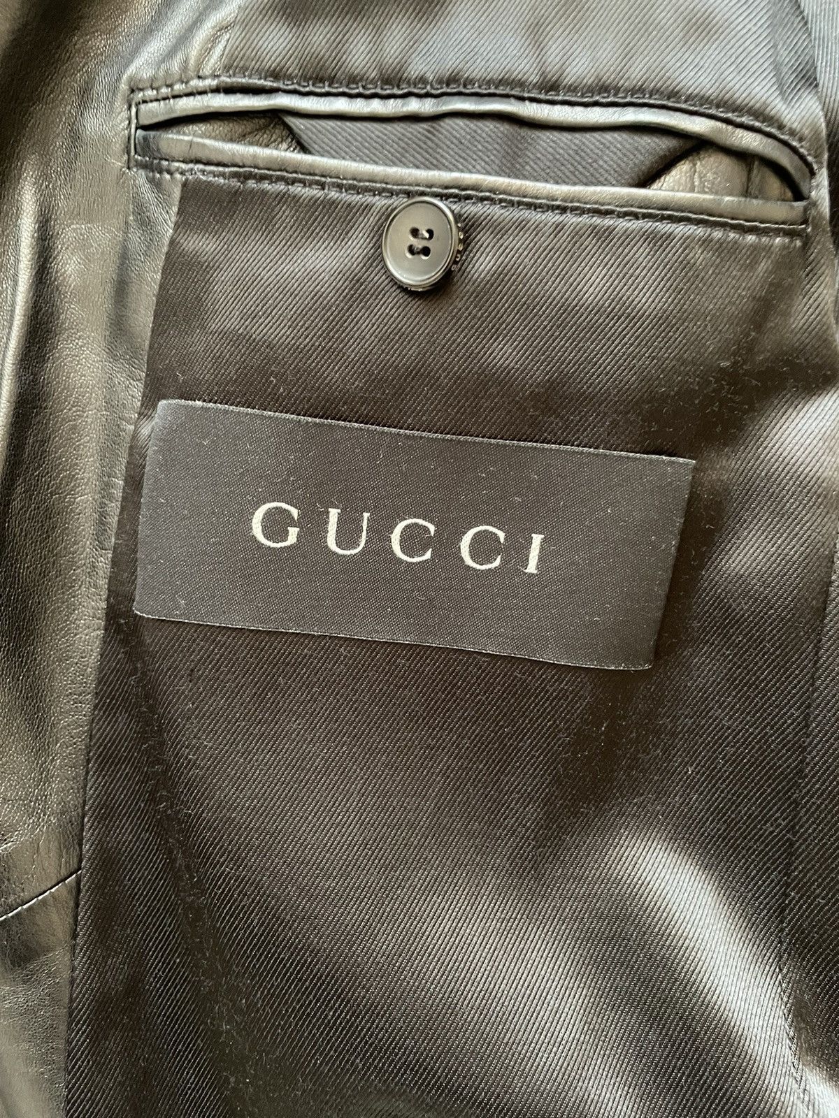 Gucci Gucci Leather Coat Size 48R - 4 Thumbnail