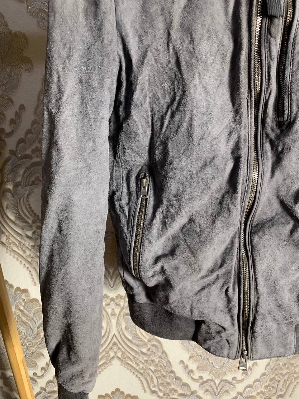 Allsaints VINTAGE ALLSAINTS KEMBLE SUEDE BOMBER LEATHER JACKET Y2K Size US XS / EU 42 / 0 - 5 Thumbnail