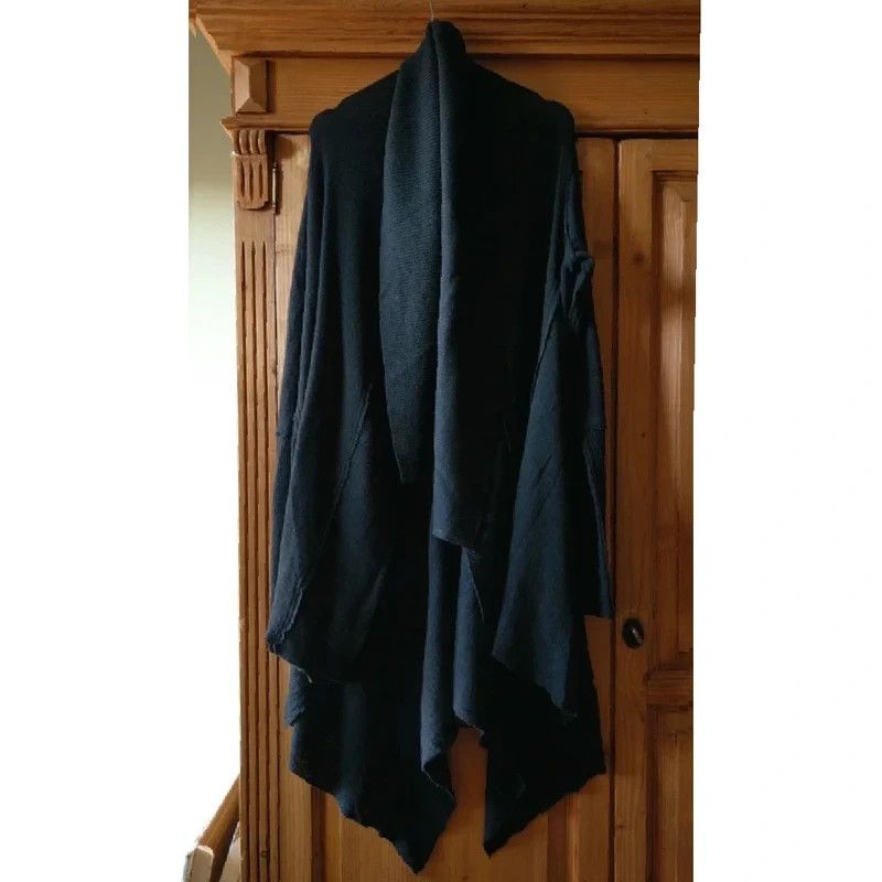 Ivan Grundahl Reconstructed 100%Wool Coat Cape Cardigan Darkfashion Goth M Size US M / EU 48-50 / 2 - 1 Thumbnail