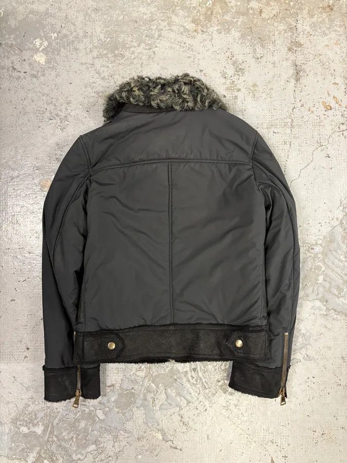 Dolce & Gabbana FW2009 Dolce & Gabbana Hybrid Nylon Shearling Grey Jacket Size S / US 4 / IT 40 - 5 Thumbnail