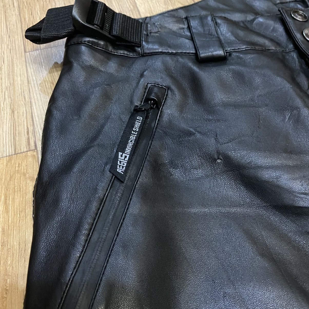 Tornado Mart Aegis Invincible Shield Rick Owen Style Leather Pants Size US 30 / EU 46 - 5 Thumbnail