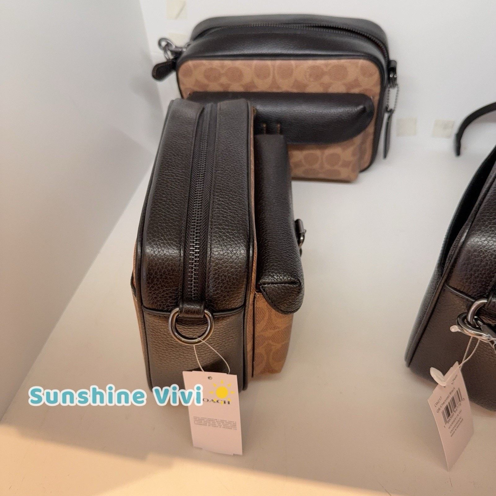 Coach NWT COACH MEN'S Warner Crossbody Bag CW217 Tan/Black Size ONE SIZE - 2 Thumbnail