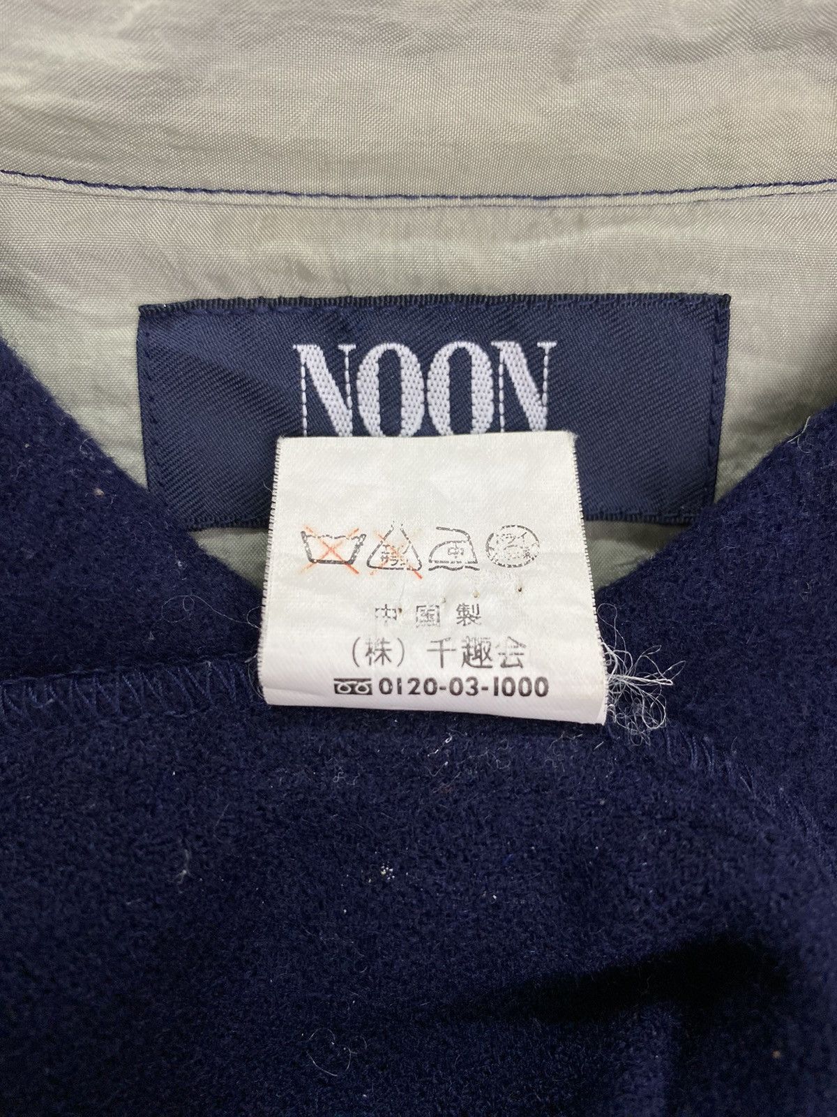 Japanese Brand × Vintage Noon for Men Belle Maison Wool Half Button Shirt Size US M / EU 48-50 / 2 - 8 Thumbnail