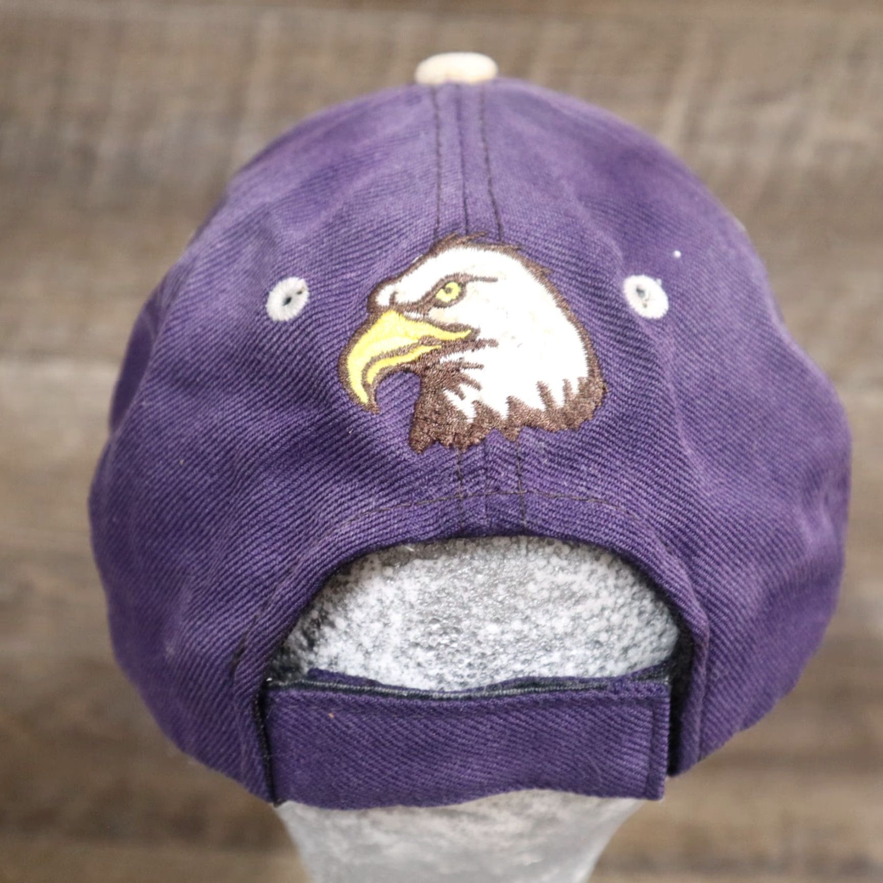 Vintage VINTAGE Hat Unbranded Embroidered Bald Eagle USA Flag - Adjustable Blue Baseball Cap Men, Adult Size, Navy/Blue, 90s/Flag Theme Size ONE SIZE - 5 Thumbnail