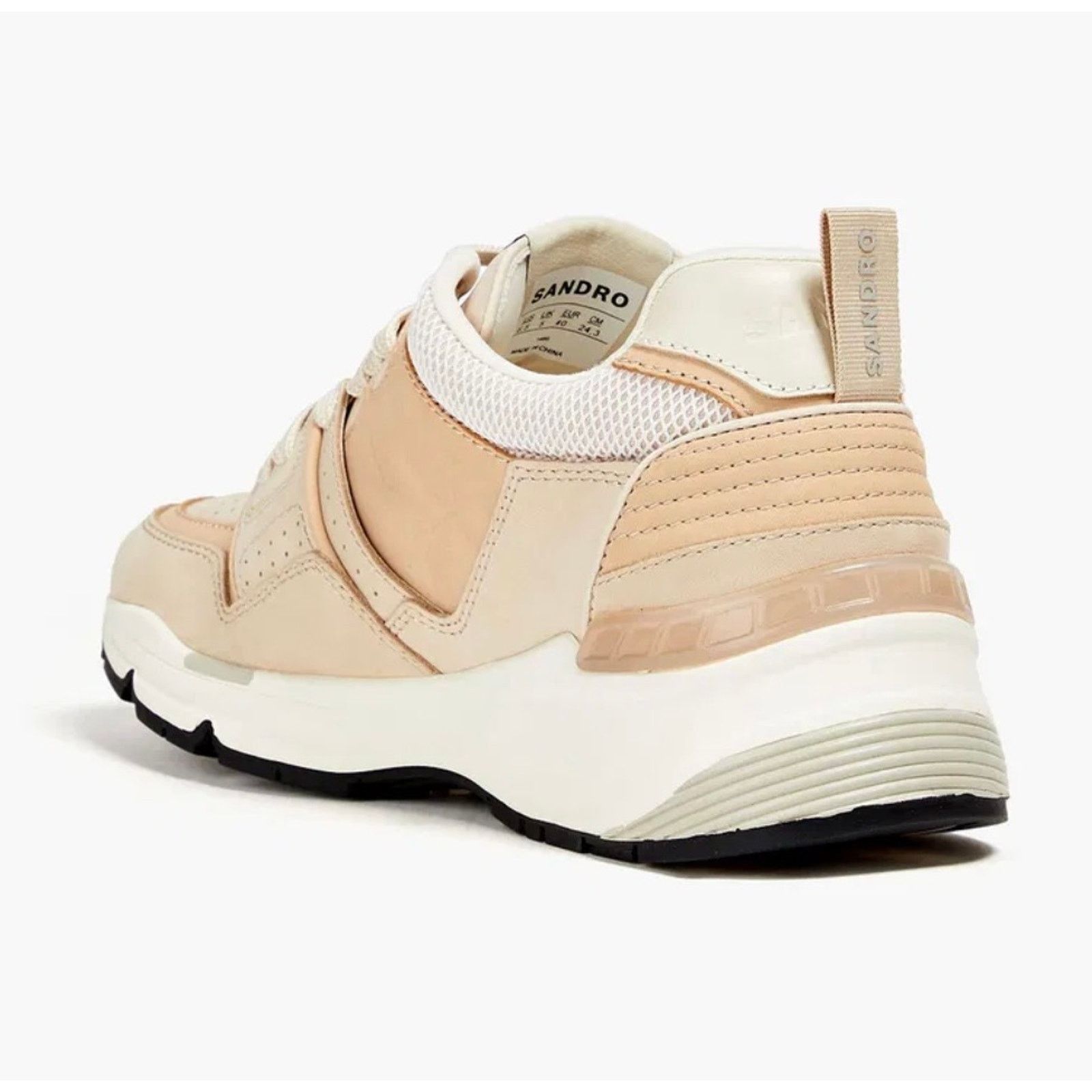 Sandro NEW in box Sandro Camel Mesh Nubuck + Leather Sneakers 39 Size US 8.5 / IT 38.5 - 2 Thumbnail