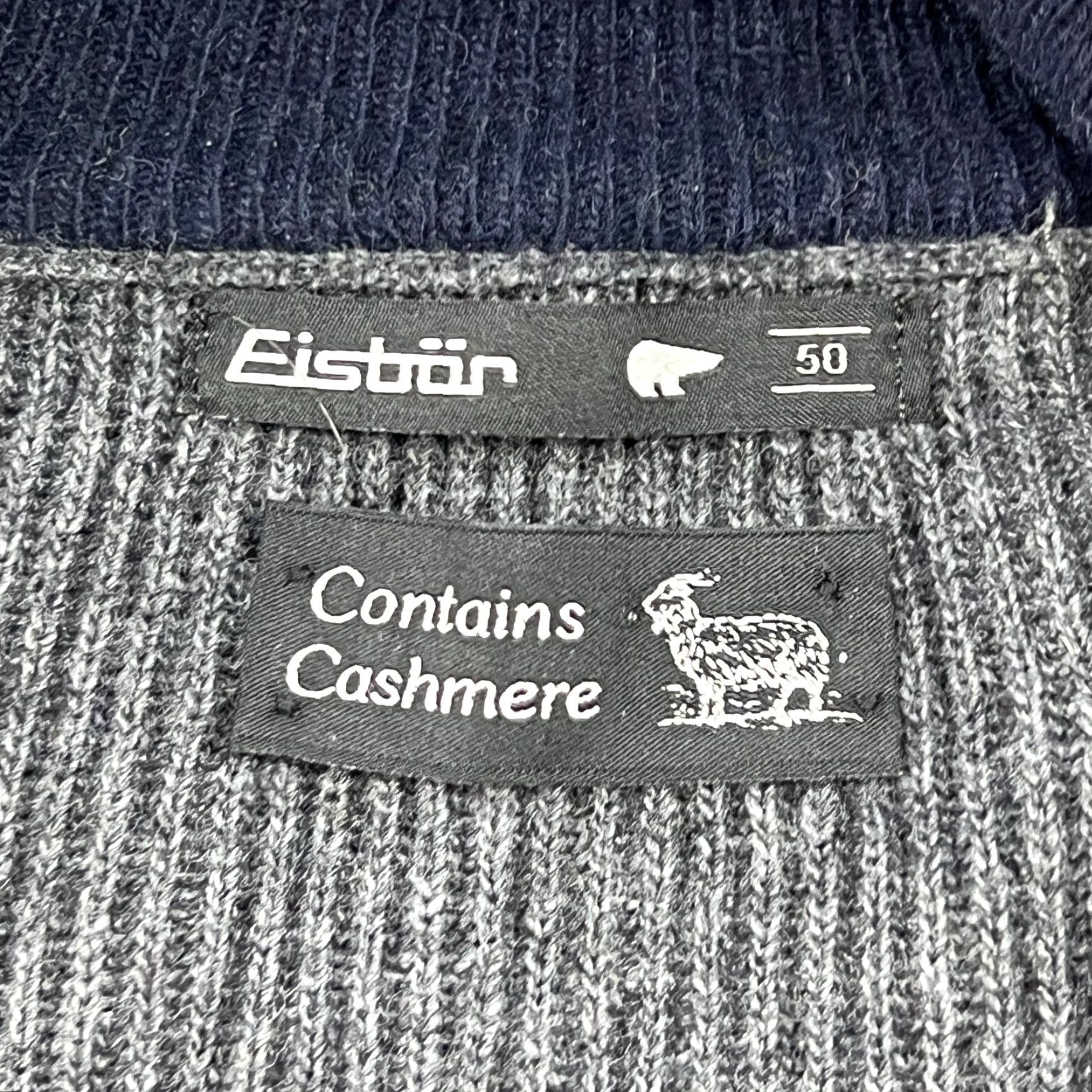Vintage Eisbar Sweater Mens Size 50 Gray Full Zip Wool Cashmere Viscose Blend Gray Knit Shirt Mens Size 50 Gray Full Zip Wool Cashmere Viscose Knit Size US L / EU 52-54 / 3 - 4 Thumbnail