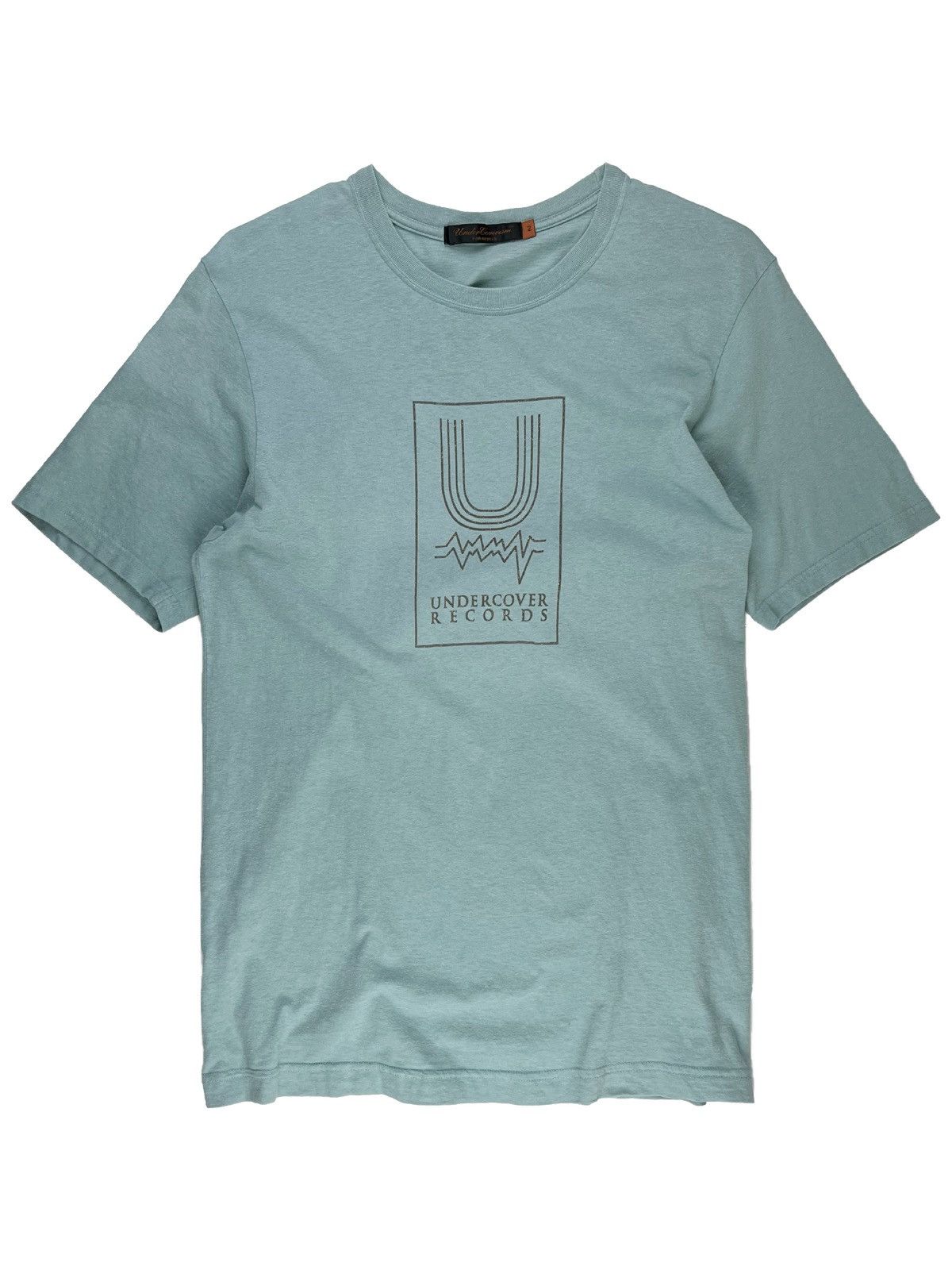 Pre-owned Undercover Ss06  Records Print Tshirt In Blue