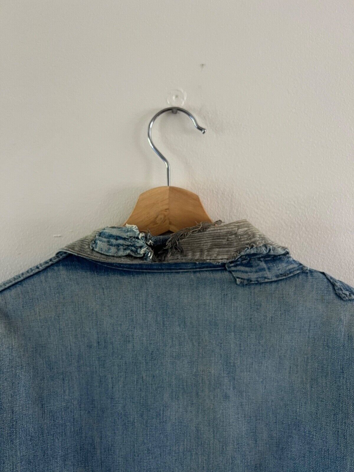 Vintage VTG BLANKET LINED DENIM CHORE JACKET Workwear USA Indigo Size US L / EU 52-54 / 3 - 5 Thumbnail