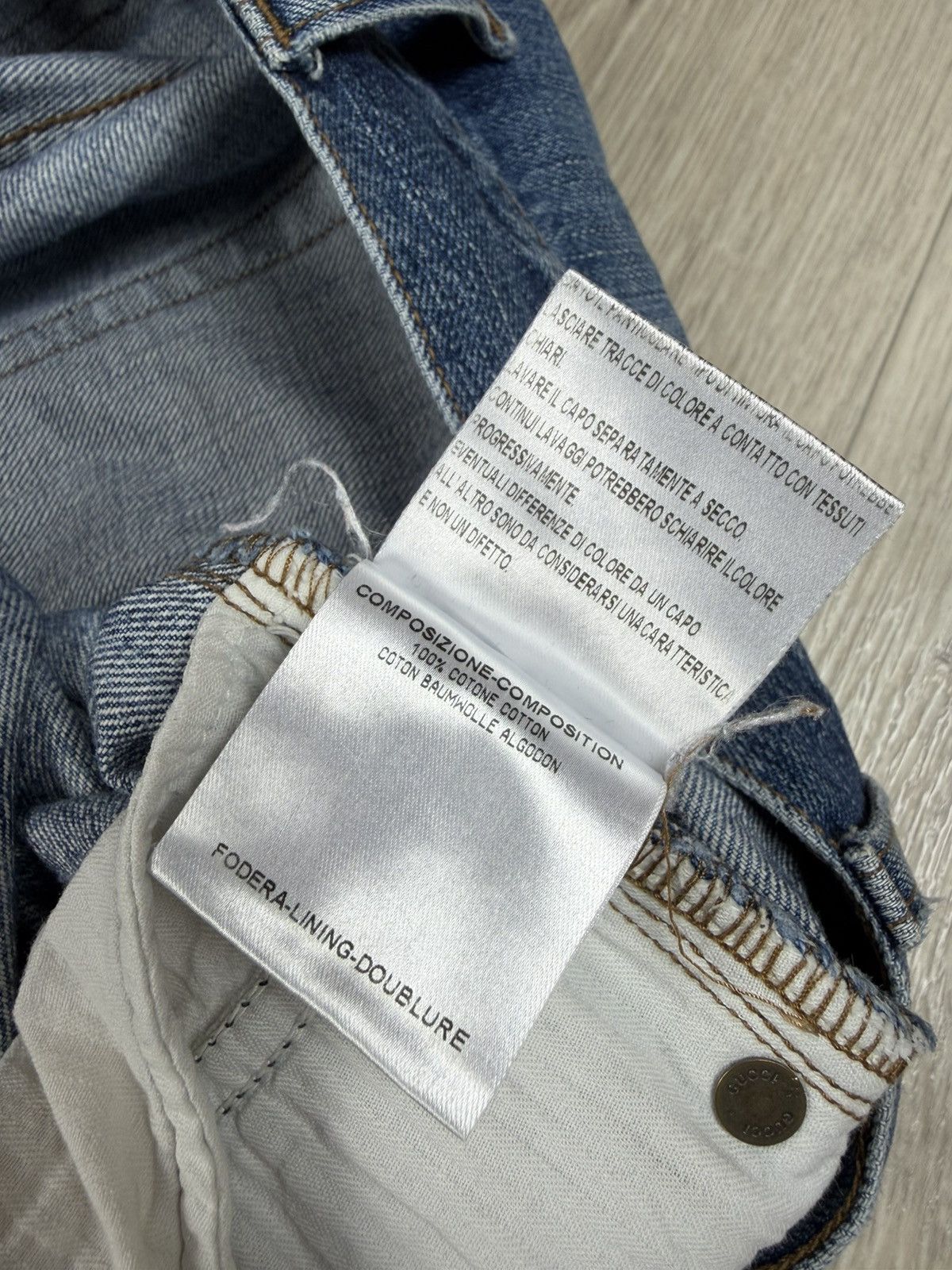Gucci Vintage Gucci Women Distressed Denim Jeans Size 32" / US 10 / IT 46 - 14 Thumbnail