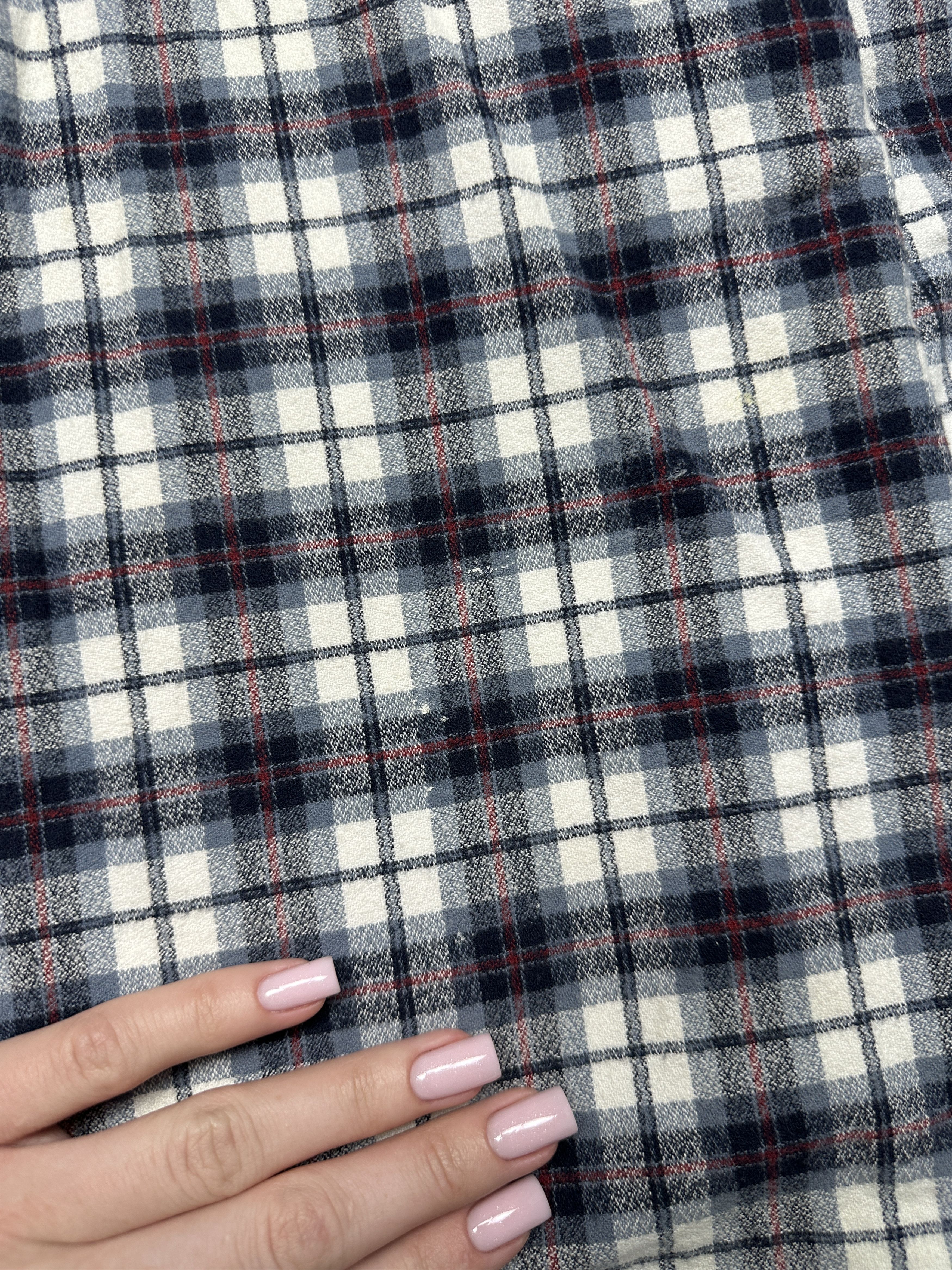 Barbour Barbour Mens Whitehall Flannel Plaid Shirt Size US XL / EU 56 / 4 - 5 Thumbnail
