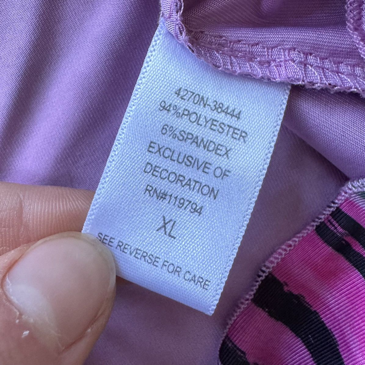 Other Y2K Early 2000s One World Micro Jersey Flutter Crochet Top Size XL / US 12-14 / IT 48-50 - 5 Thumbnail