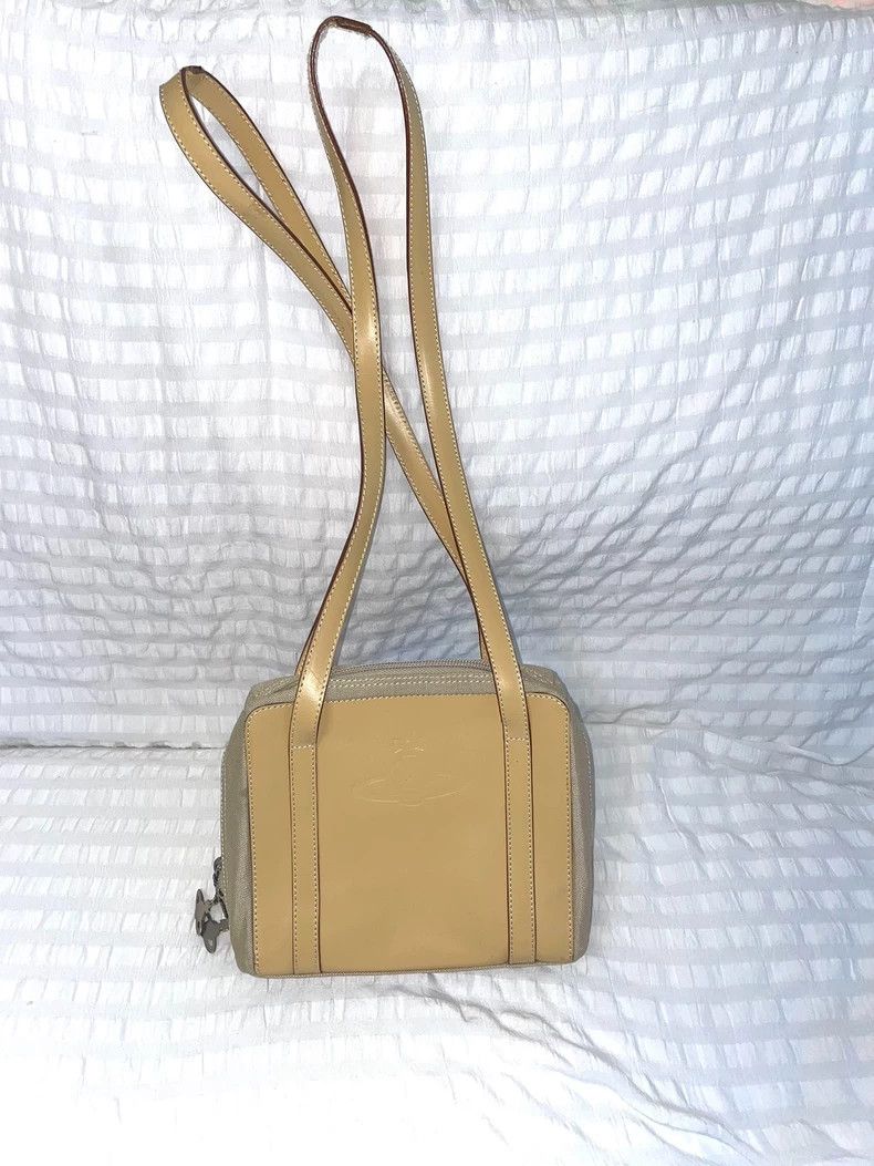 Vivienne Westwood Vivienne Westwood Single shoulder leather khaki patchwork Size ONE SIZE - 1 Thumbnail