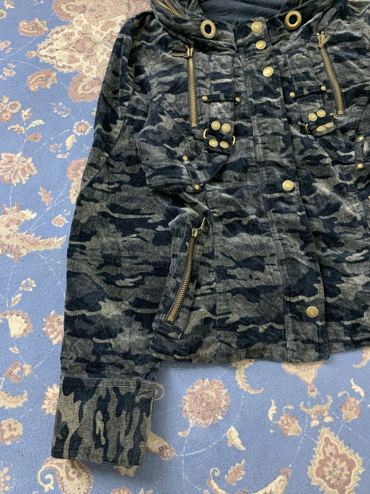 GOA Japanese Brand Fairy Bono Camo Corduroy Cropped Jacket Size US S / EU 44-46 / 1 - 3 Thumbnail