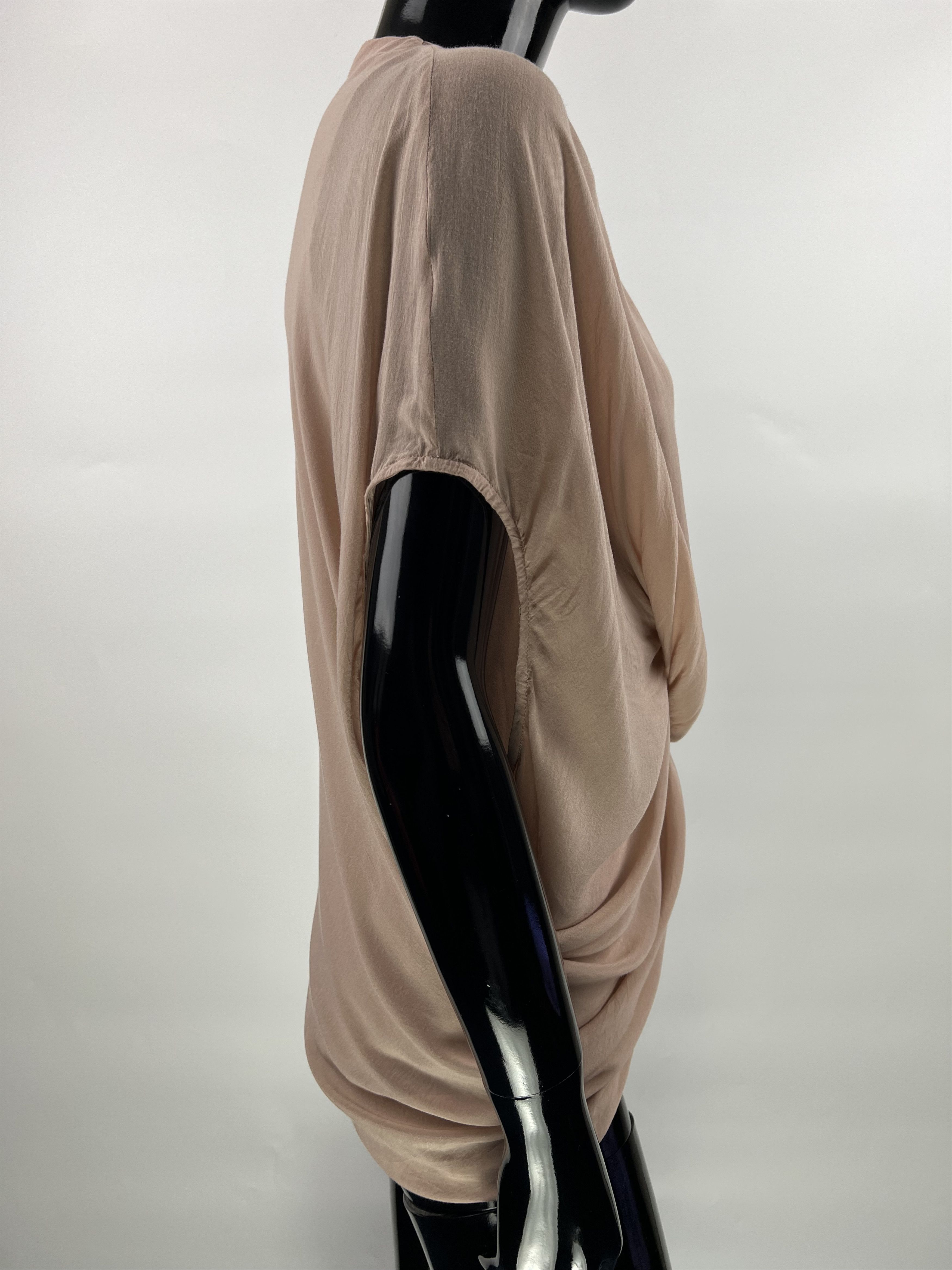 Helmut Lang Helmut Lang Asymmetrical Ruched Sleeveless Blouse Leather Size S / US 4 / IT 40 - 2 Thumbnail