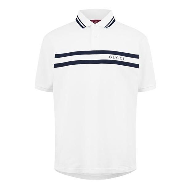 Gucci GUCCI Stripe Polo Top Size US L / EU 52-54 / 3 - 1 Thumbnail