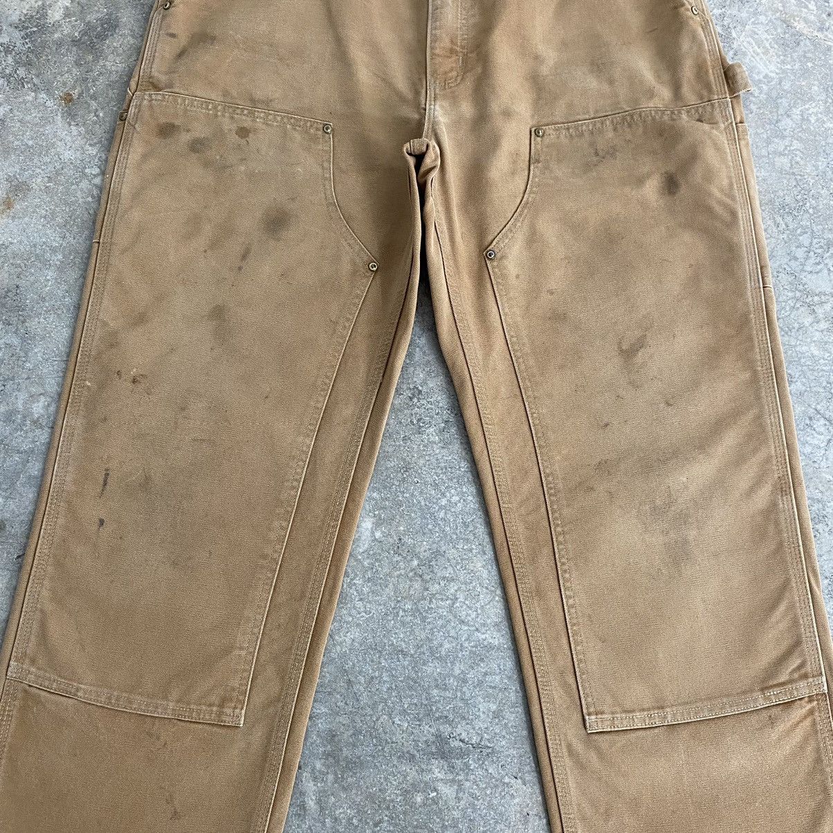 Carhartt VTG Carhartt Double Knee Faded Tan Dirty Carpenter Pants Size US 34 / EU 50 - 6 Thumbnail