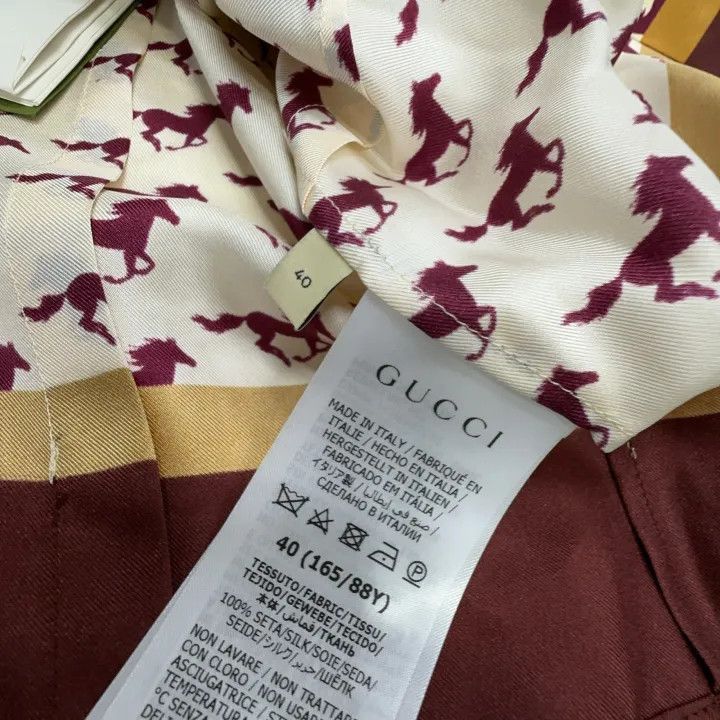 Gucci Gucci Horse Print Long Sleeve Button-Up Shirt-2507 Size M / US 6-8 / IT 42-44 - 2 Thumbnail