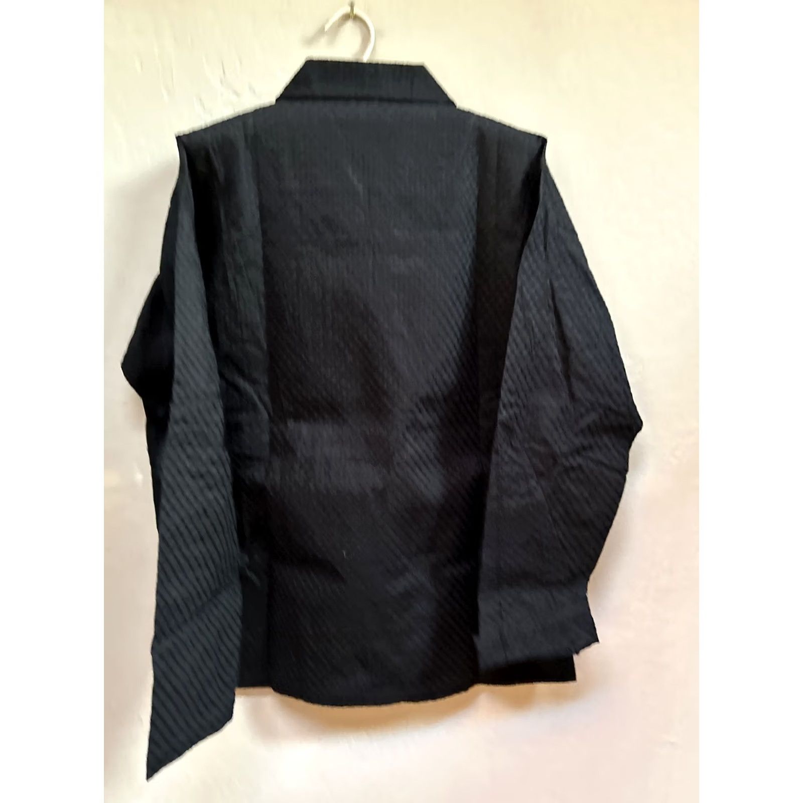 Vintage Manyavar Shirt Mens L Black Ethnic Wear Long Sleeve Casual Pullover Textured New Size US L / EU 52-54 / 3 - 2 Thumbnail