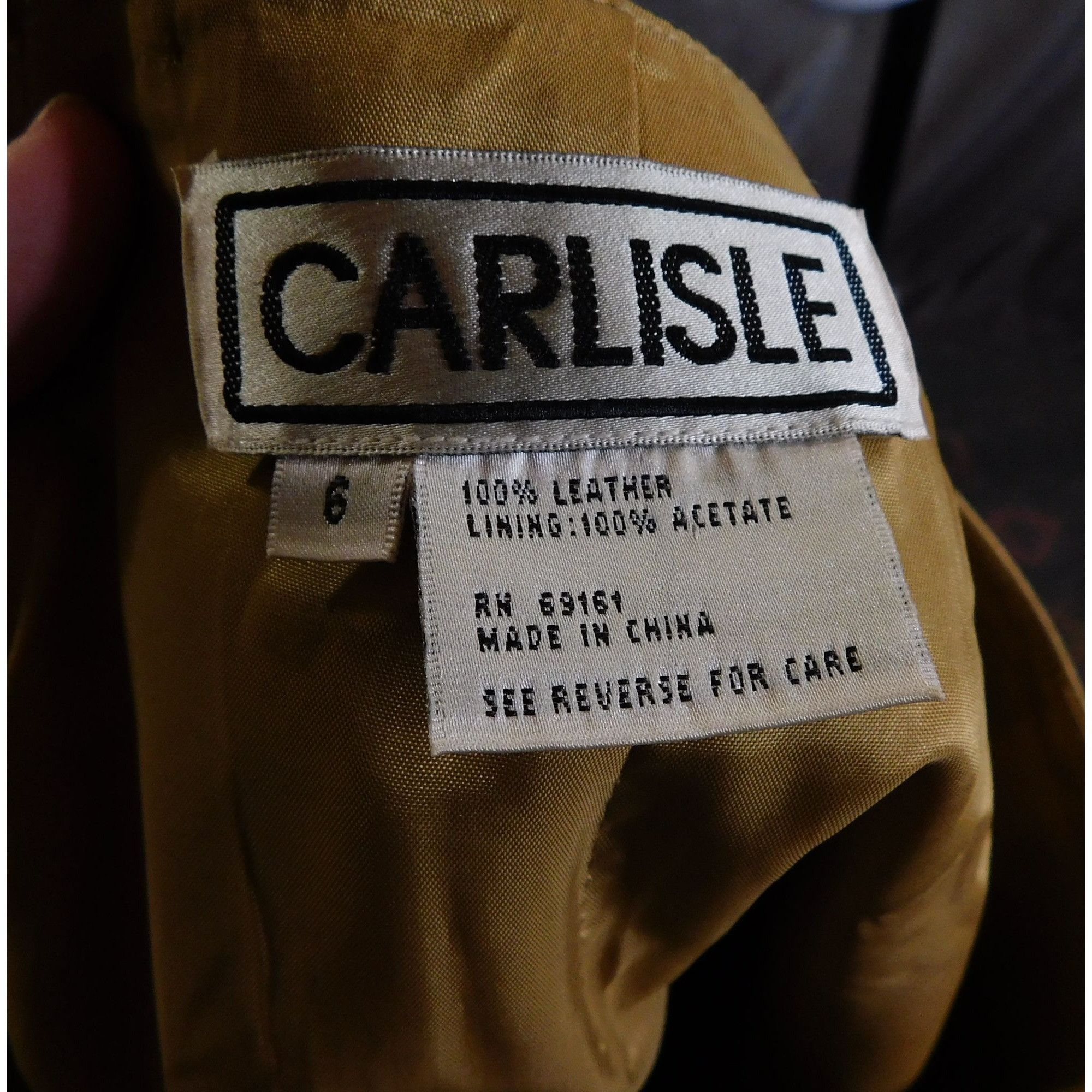 Other Vintage Carlisle Embroidered Leather Skirt Size 28" / US 6 / IT 42 - 4 Thumbnail