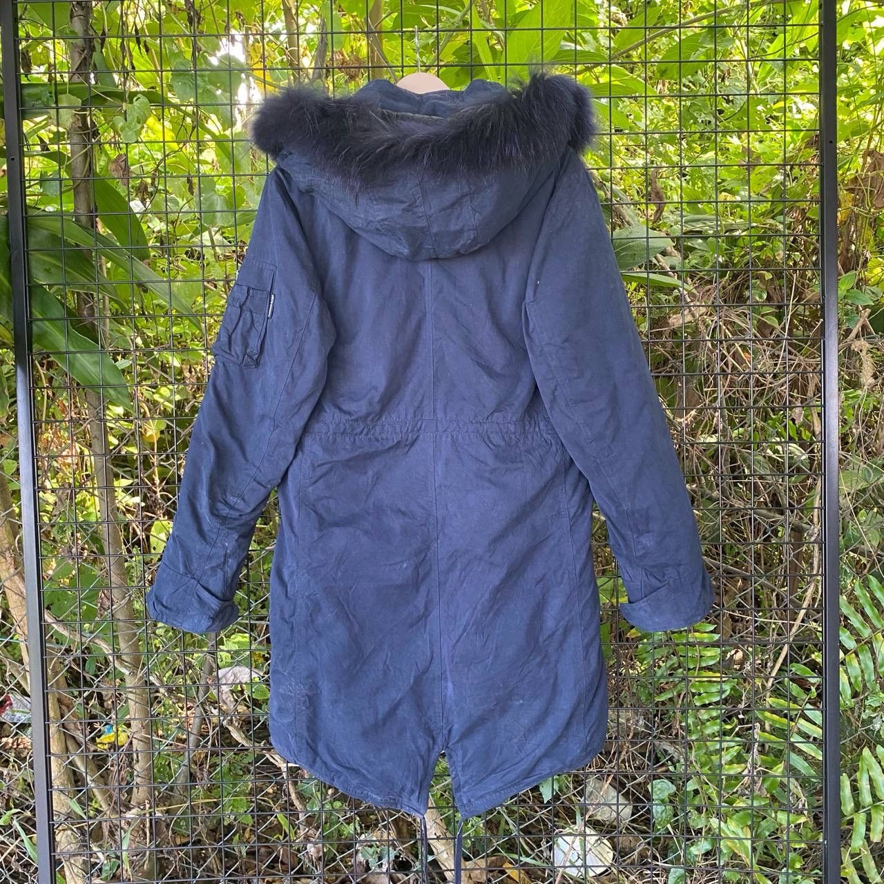 BUFFALO BOBS × Furla × Vintage Vintage Buffalo Bobs Faux Fur Fishtail Hoodie Long Jacket Size US M / EU 48-50 / 2 - 8 Thumbnail
