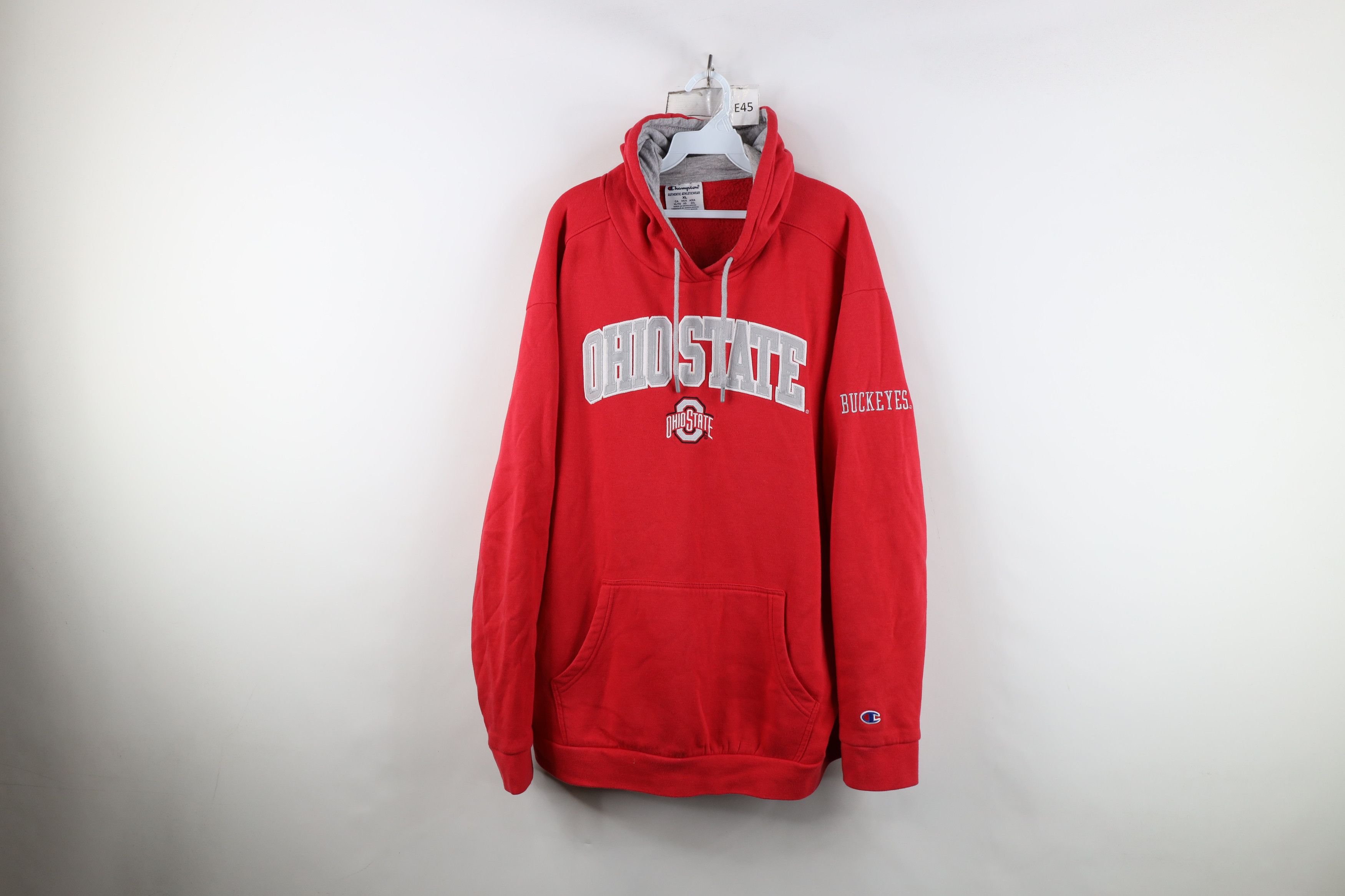 Champion Vintage Champion Ohio State University Hoodie Sweatshirt Red Size US XL / EU 56 / 4 - 1 Thumbnail