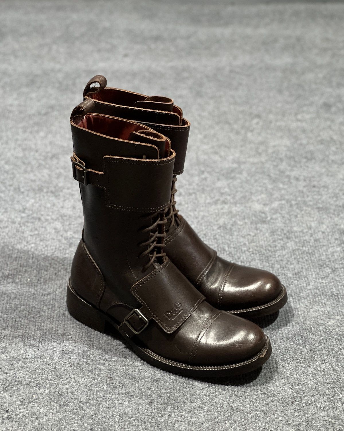 Dolce & Gabbana Dolce & Gabbana Brown Leather boot Size US 10 / EU 43 - 1 Thumbnail