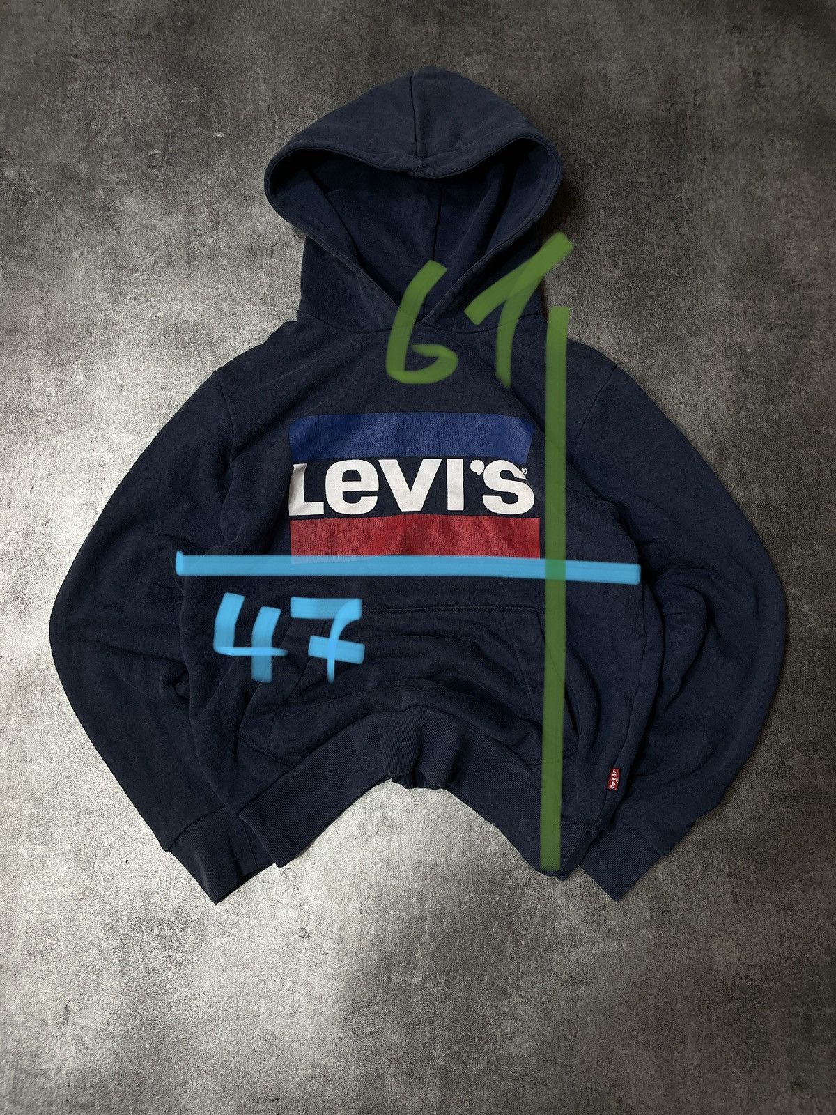 Levi's Levis Hoodie Spellout Boxy Fit Thick Size US XXS / EU 40 - 11 Thumbnail