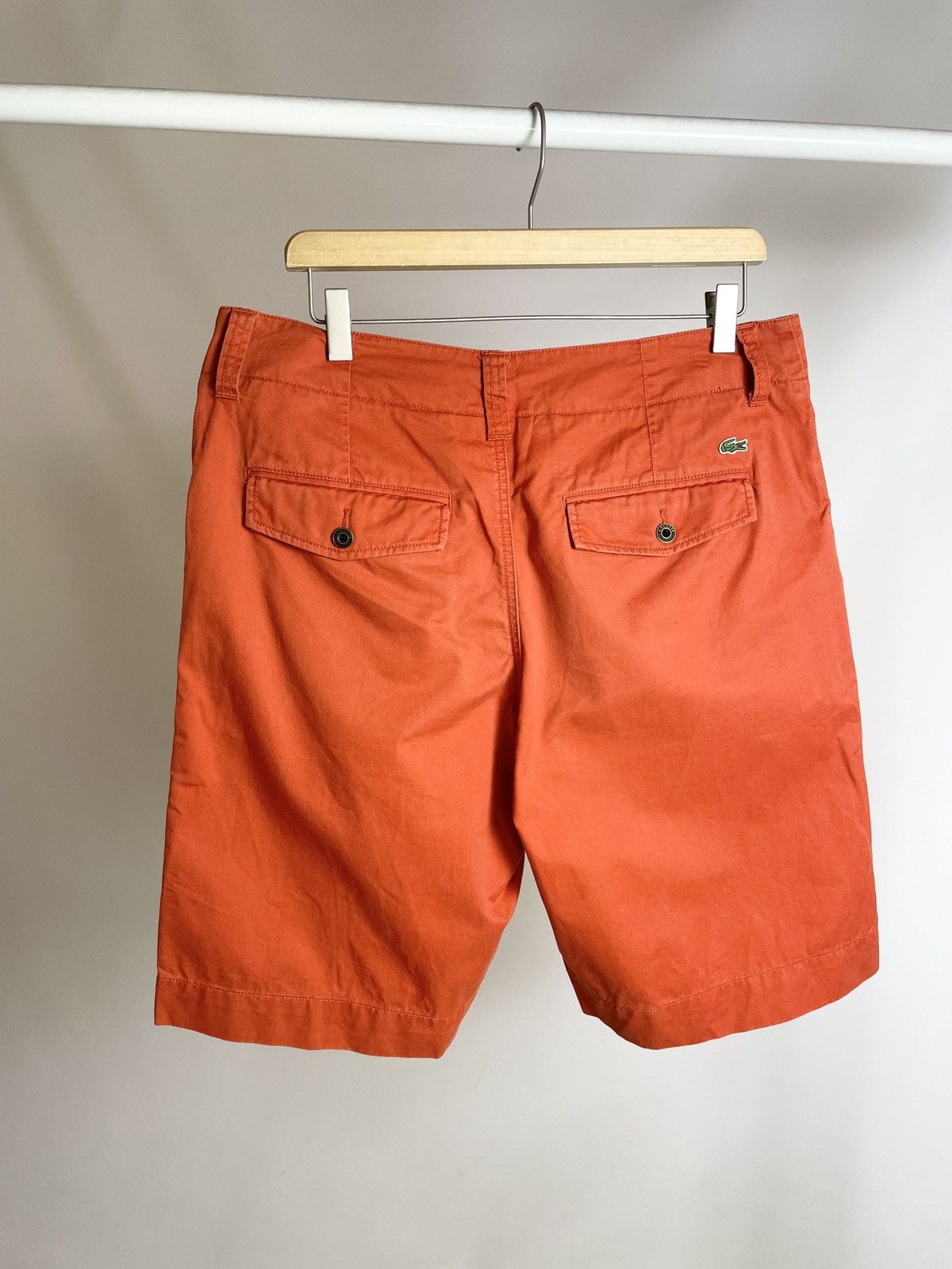 Lacoste 🧡VINTAGE🧡 Lacoste Orange Qualité Originale Shorts Size US 33 - 1 Thumbnail
