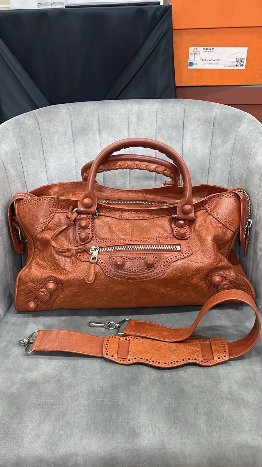 Balenciaga commedesbored Balenciaga Brogues Part-Time Bag - Automne Size ONE SIZE - 1 Thumbnail