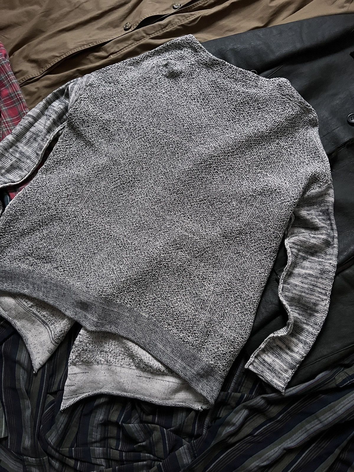 Daniel Andresen Daniel Andresen Grey Knitted Linen Cardigan With Pockets Size US M / EU 48-50 / 2 - 8 Thumbnail