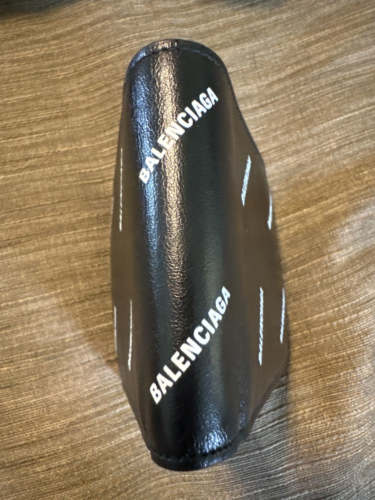 Balenciaga Balenciaga Black All Over Logo Wallet Size ONE SIZE - 6 Thumbnail