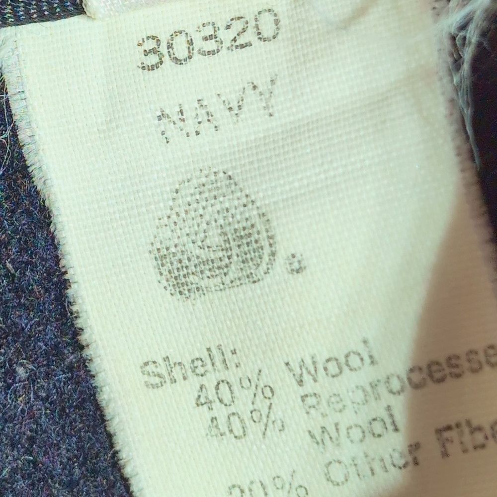 Woolrich Woolen Mills Vintage Woolrich Wool Men's Navy Peacoat Sz 40 Leather Tag Size US M / EU 48-50 / 2 - 7 Thumbnail