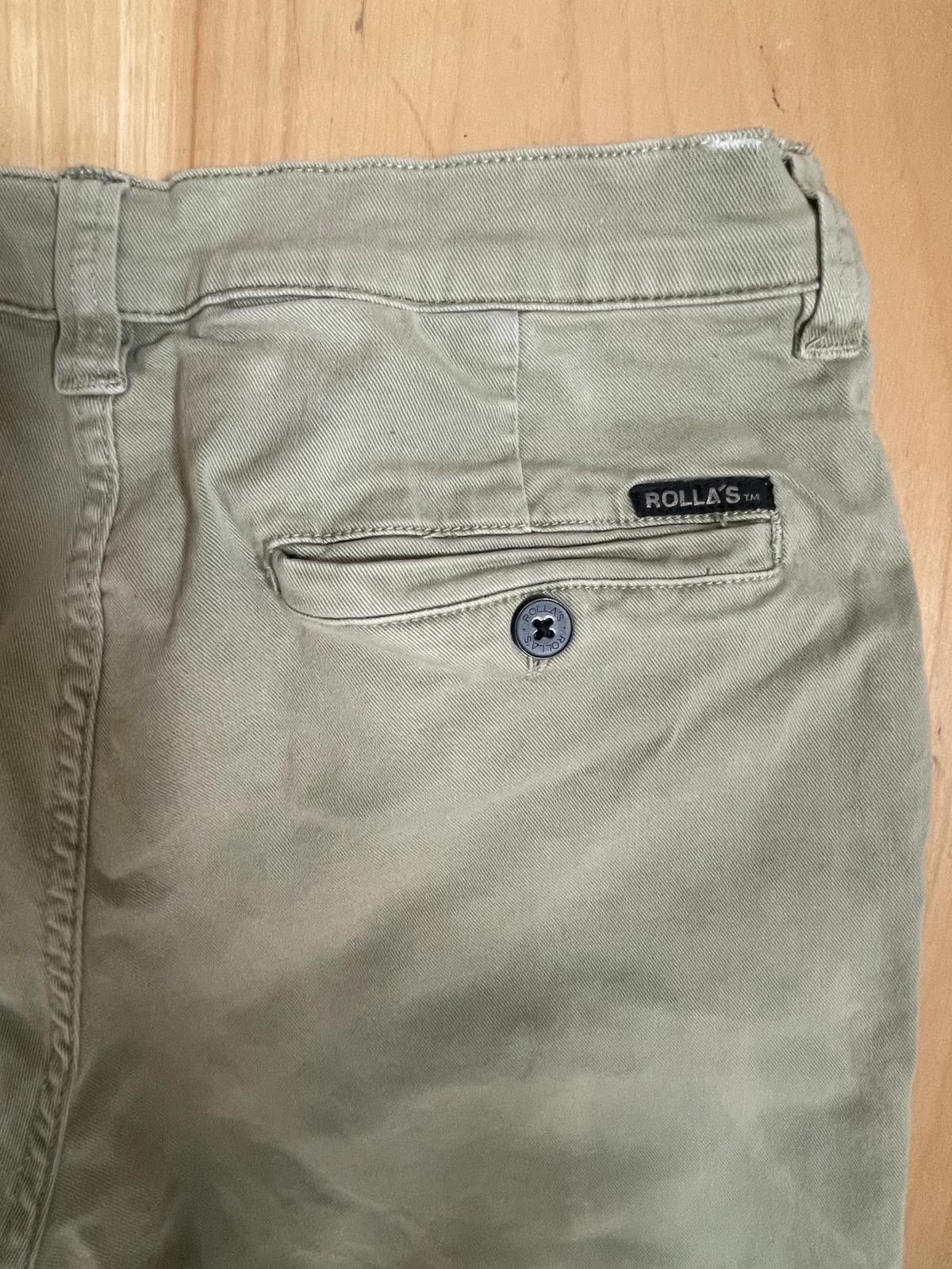 Rolla's Rollas Australia "EZY" Straight Leg Chino Mens 34 x 32 Olive Size US 34 / EU 50 - 6 Thumbnail