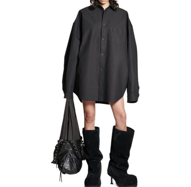 Balenciaga Balenciaga FW24 solid color pointed neck single breasted st Size US XS / EU 42 / 0 - 7 Thumbnail