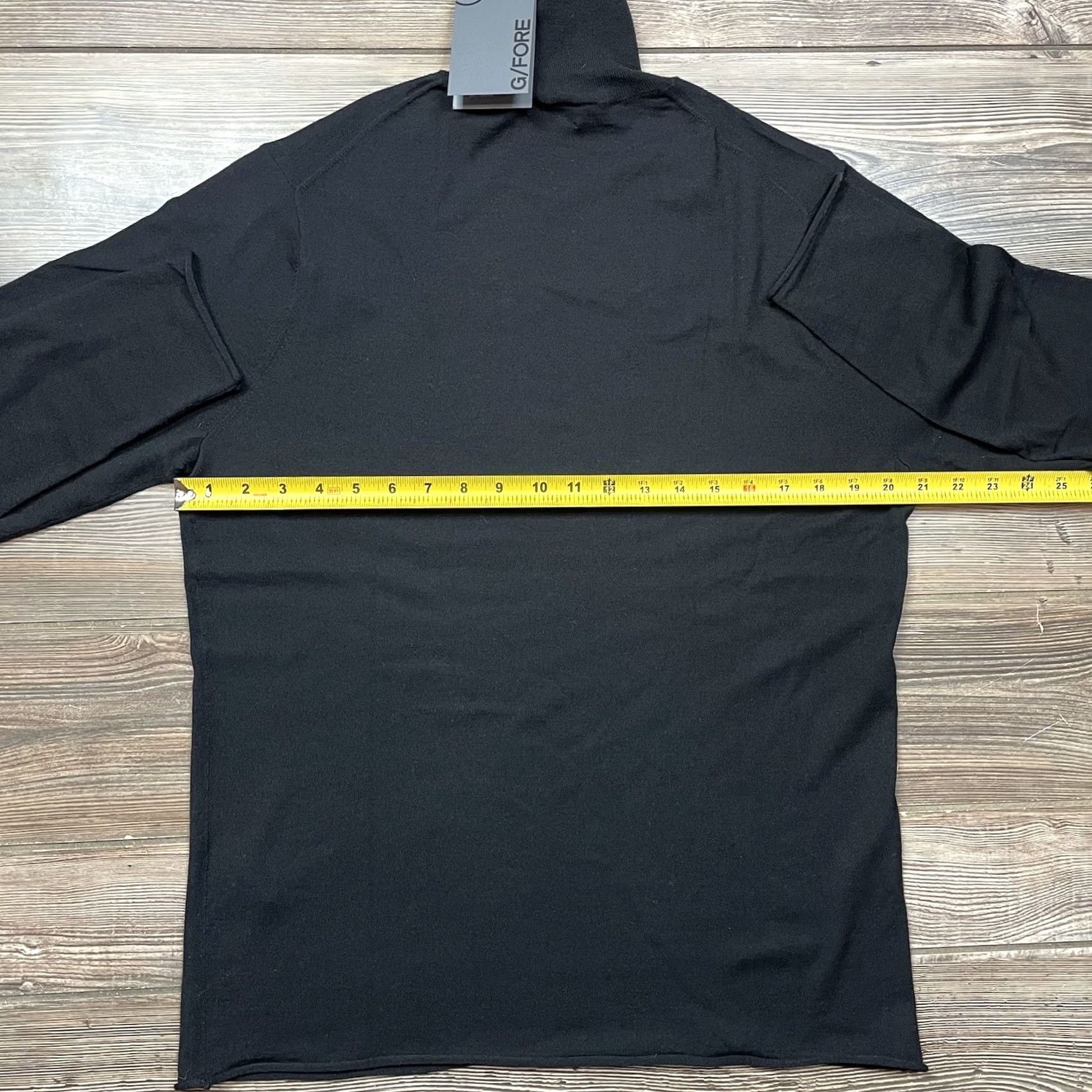 G/Fore Men's Turtleneck Sweater Black Size Medium Merino Wool Blend 80, Men's — image 5 of 6