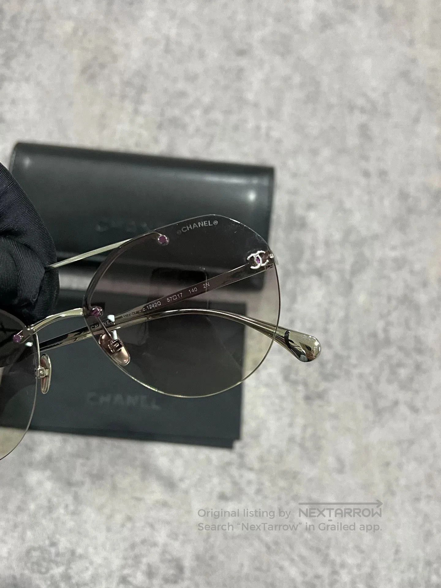 Chanel Chanel Gradient Sunglasses. Size ONE SIZE - 2 Thumbnail