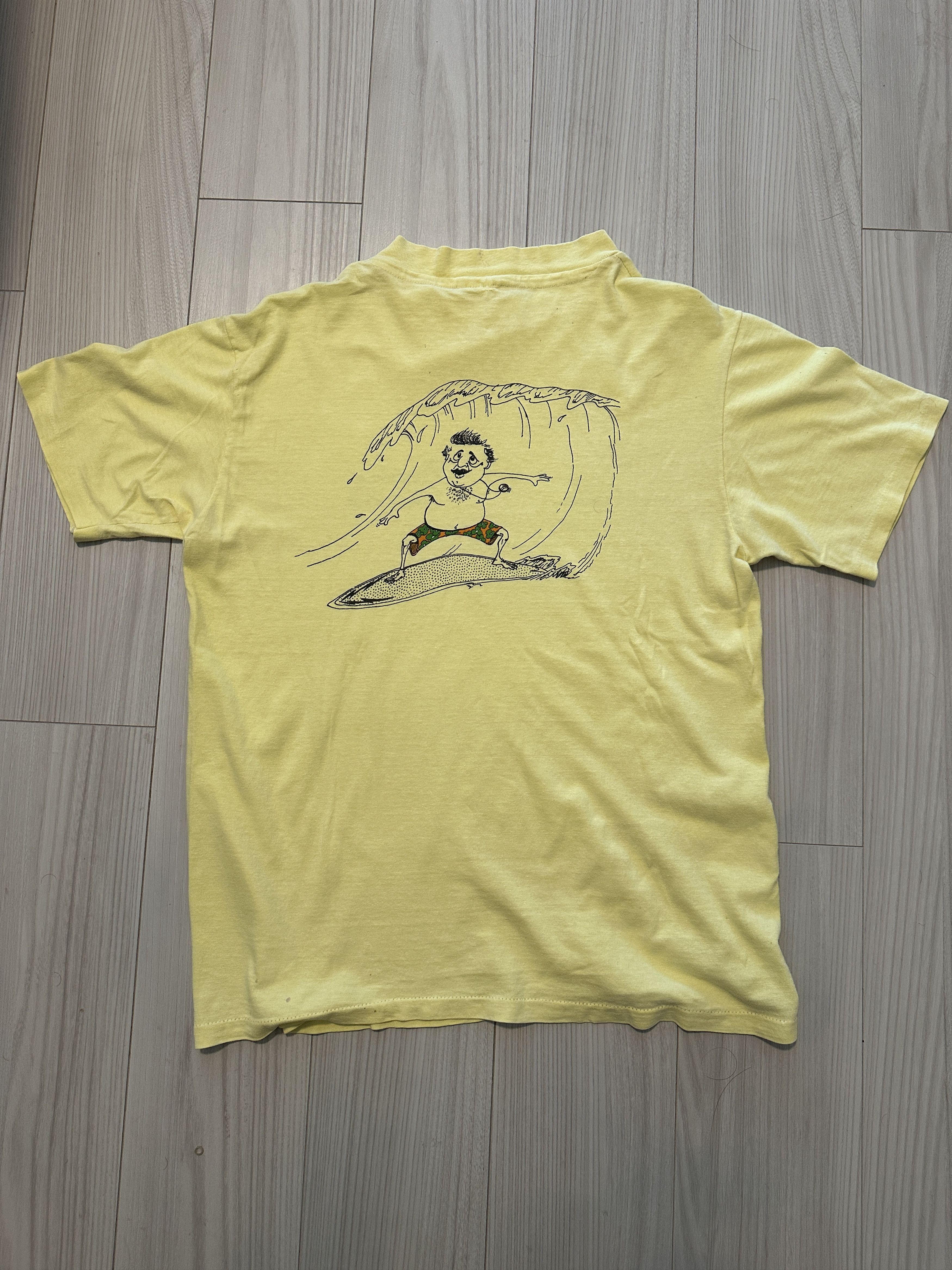 Hanes 80s Vintage Single stitch Surf Tshirt - Physics Club 85 Size US M / EU 48-50 / 2 - 1 Thumbnail