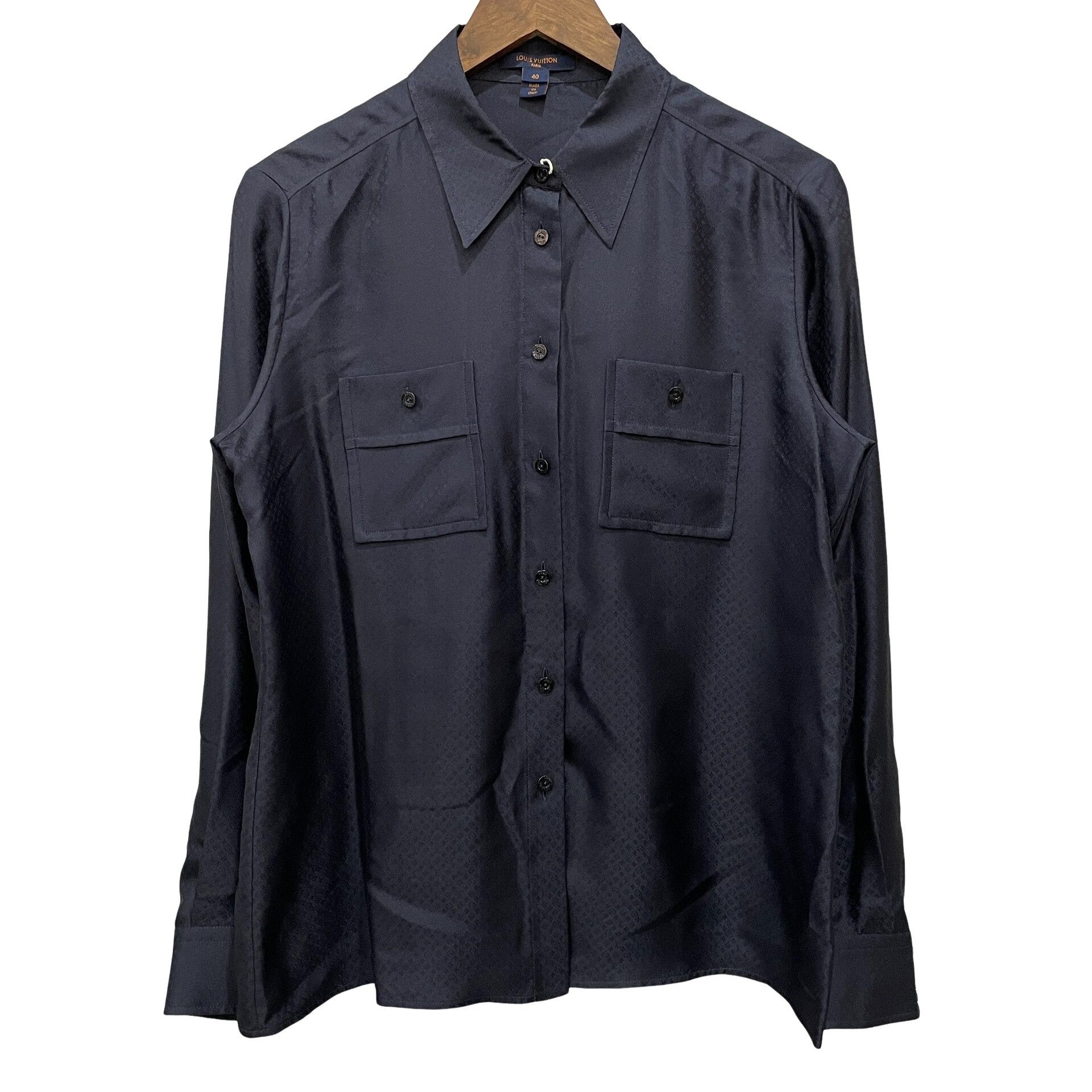 Louis Vuitton Louis Vuitton Silk Monogram Shirt Size 40 Size US M / EU 48-50 / 2 - 1 Thumbnail