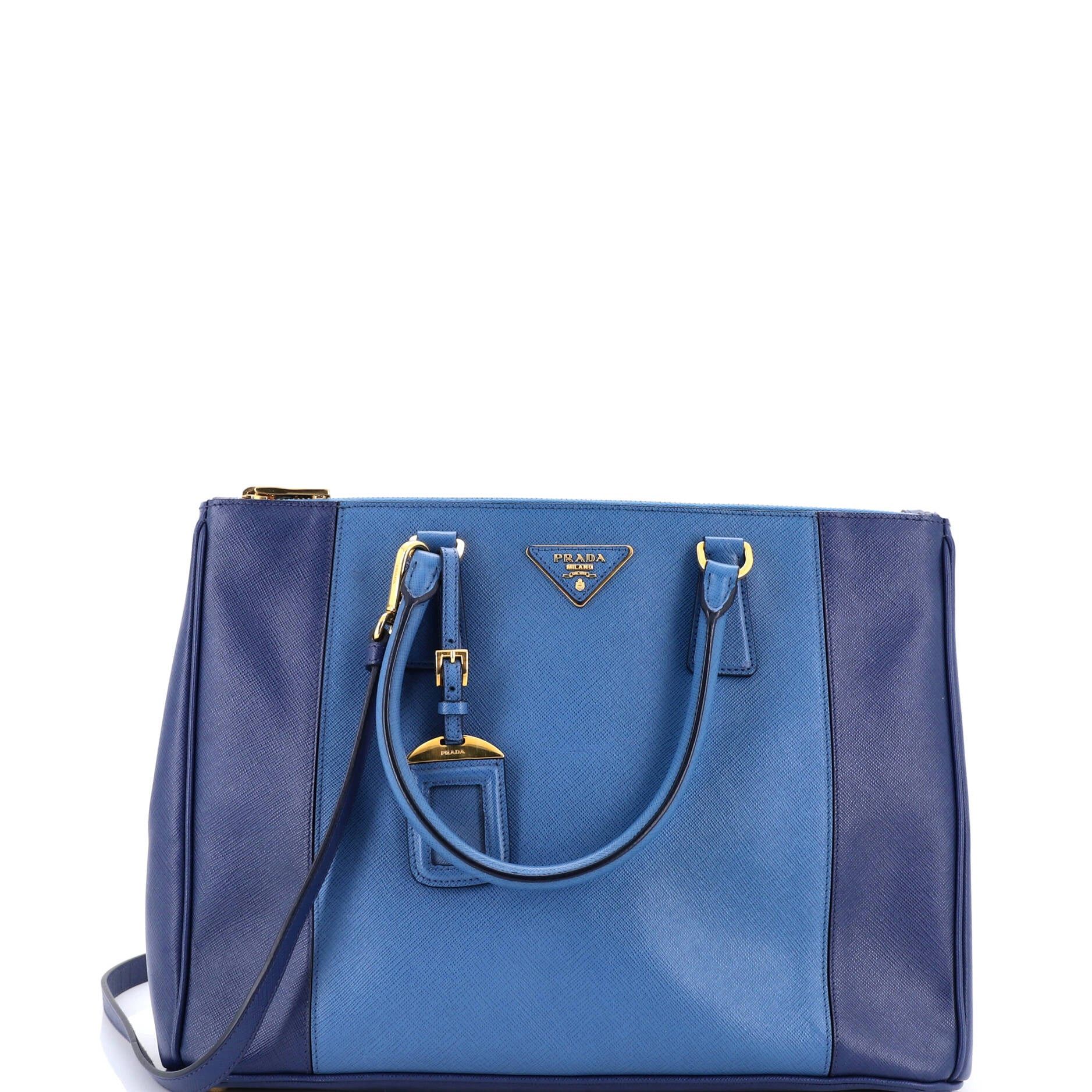 Prada Bicolor Double Zip Lux Tote Size ONE SIZE - 1 Thumbnail