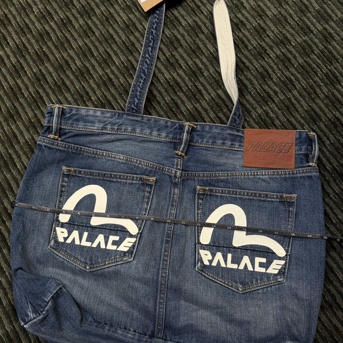 Evisu × Palace Palace Evisu Denim Tote Bag Size ONE SIZE - 6 Thumbnail