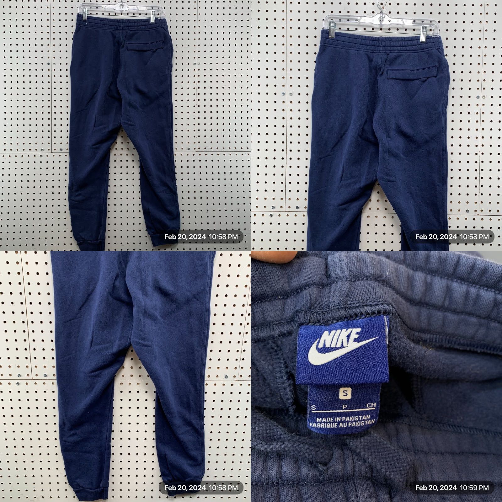 Nike VINTAGE Nike Sweatpants Mens S Blue SPell Out Embroidered Swoosh 28x27.5 Size US S / EU 44-46 / 1 - 8 Thumbnail
