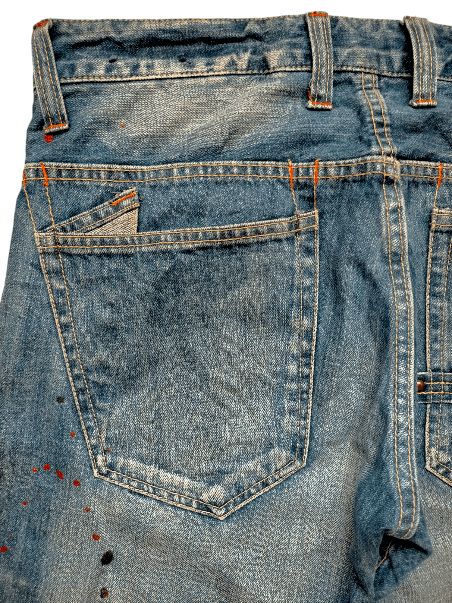 Hysteric Glamour × Japanese Brand Flare Jeans Root Three Acid Wash Painted Boot cut denim Size US 32 / EU 48 - 10 Thumbnail