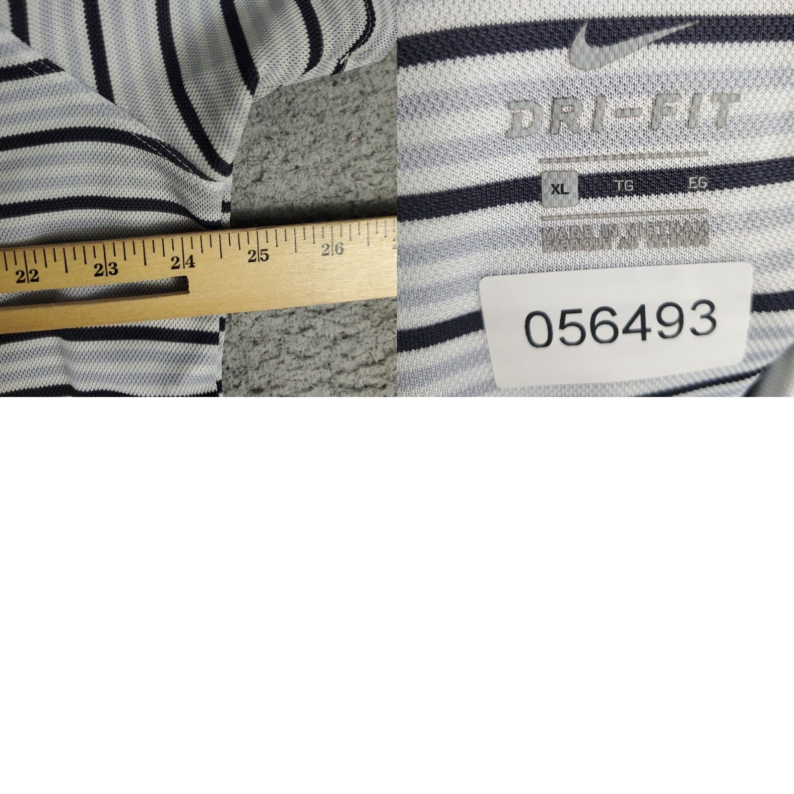 Nike Nike Polo Shirt Mens XL Blue Striped Dri-Fit Golf Casual Short Sleeve Polo Shirt XL Mens Blue Striped Nike Dri-Fit Golf Casual Short Sleeve Size US XL / EU 56 / 4 - 8 Thumbnail