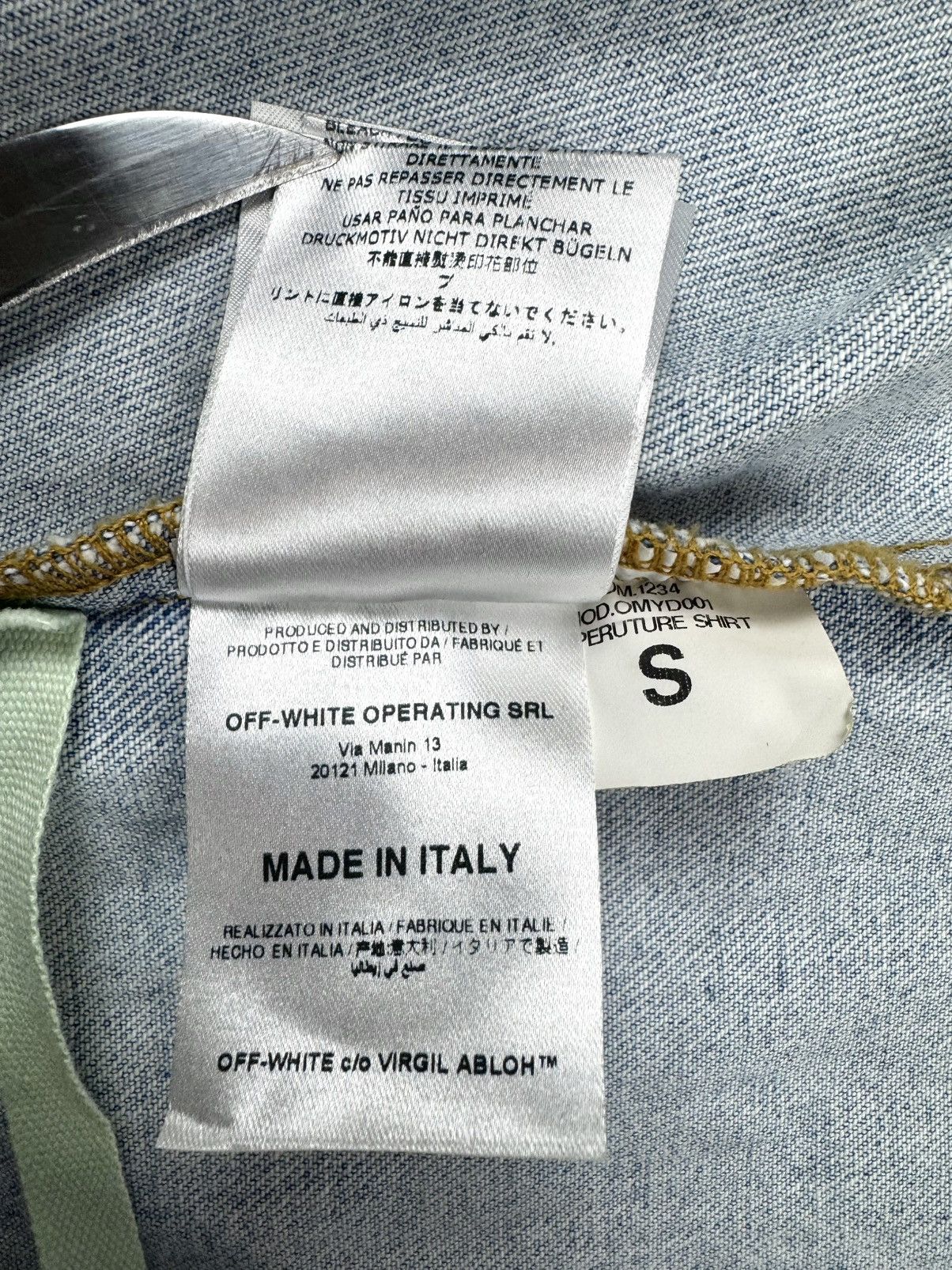 Off-White Off-White Temperature 2018 denim shirt jacket S Size US S / EU 44-46 / 1 - 19 Thumbnail