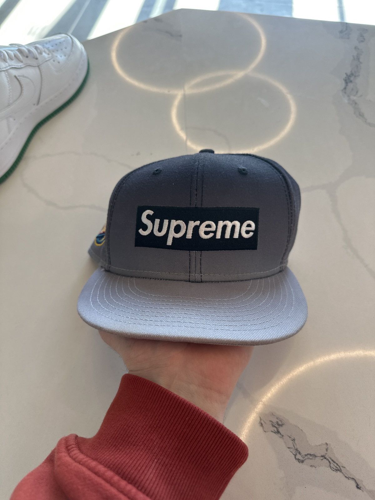 Supreme Harris Tweed Box Logo New Era | Grailed