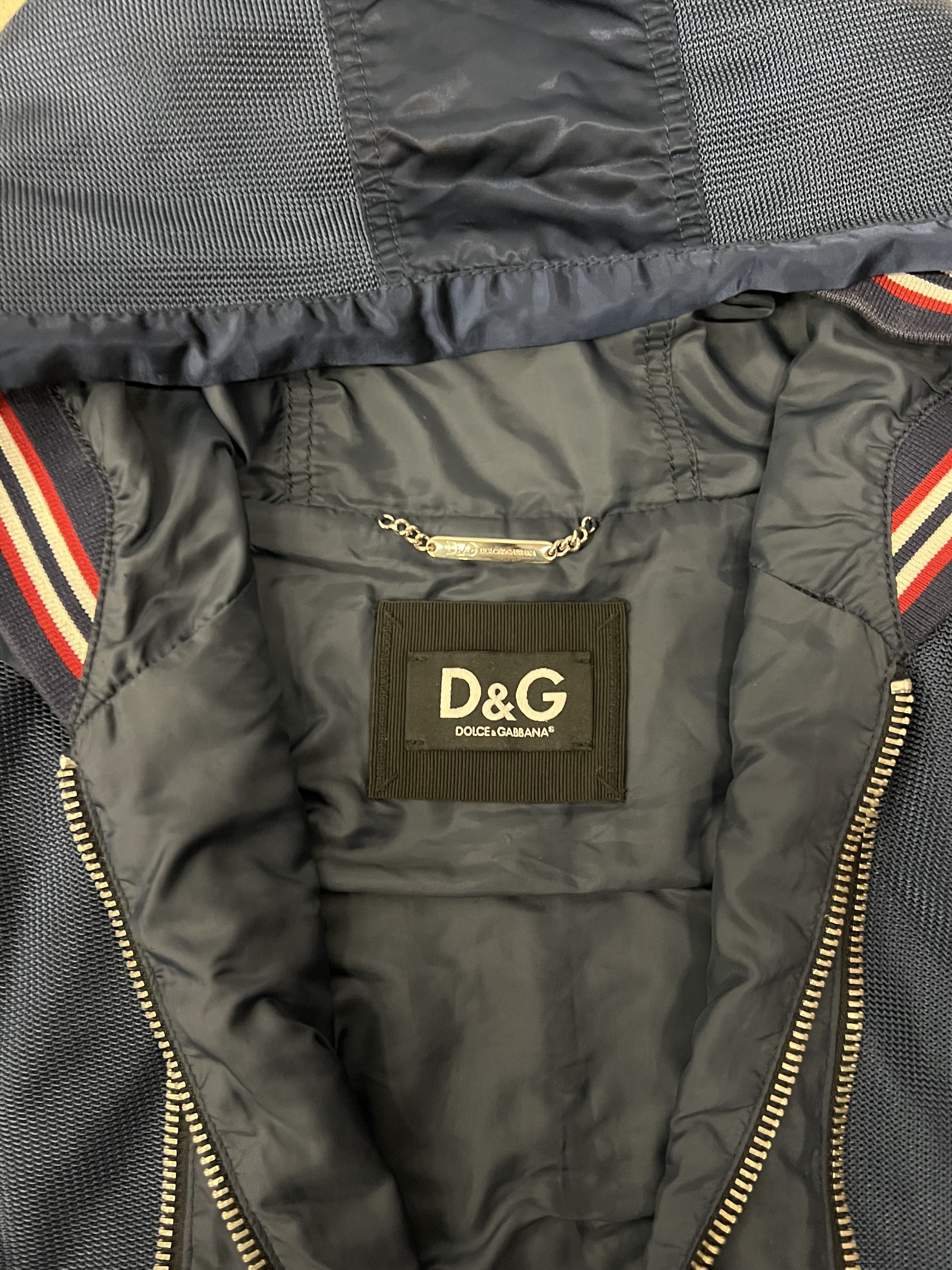 Dolce & Gabbana Chaqueta Dolce & Gabbana Double Layer Navy Blue Archive Size US M / EU 48-50 / 2 - 10 Thumbnail